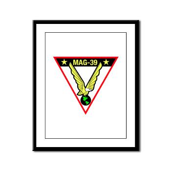 MAG39 - M01 - 02 - Marine Aircraft Group 39 with Text - Framed Panel Print